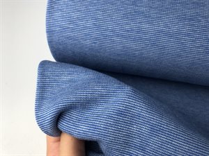 Undertøjsuld - lækker blå med smalle striber